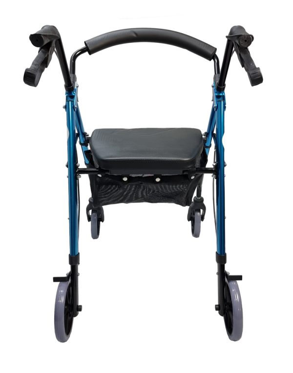 Foldable Aluminium Four Wheel Rollator Frame-1 Foldable Aluminium Four Wheel Rollator Frame