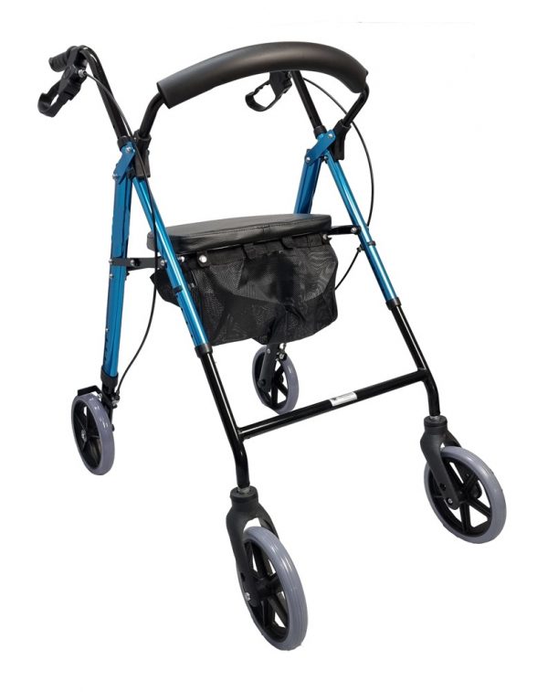 Foldable Aluminium Four Wheel Rollator Frame-2 Foldable Aluminium Four Wheel Rollator Frame