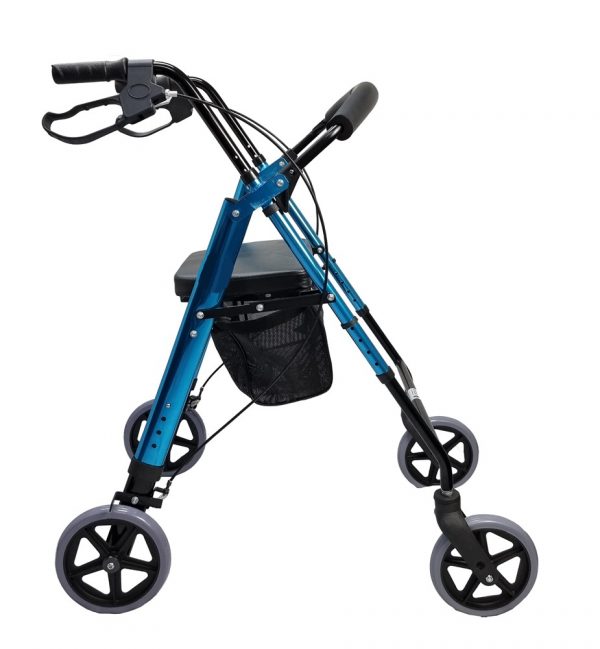 Foldable Aluminium Four Wheel Rollator Frame-3 Foldable Aluminium Four Wheel Rollator Frame