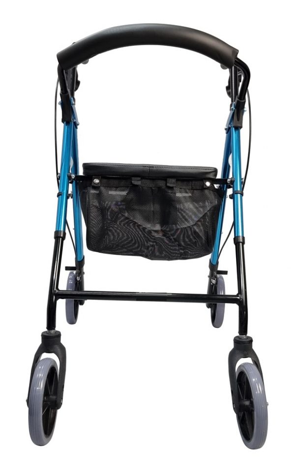Foldable Aluminium Four Wheel Rollator Frame-4 Foldable Aluminium Four Wheel Rollator Frame