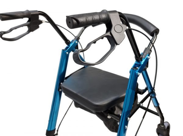 Foldable Aluminium Four Wheel Rollator Frame-5 Foldable Aluminium Four Wheel Rollator Frame