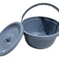 Foldable Over Toilet Aid Commode Chair with Toilet Seat-9