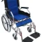 Lightweight Wheelchair with Foldable Backrest and Attendant Handbrakes