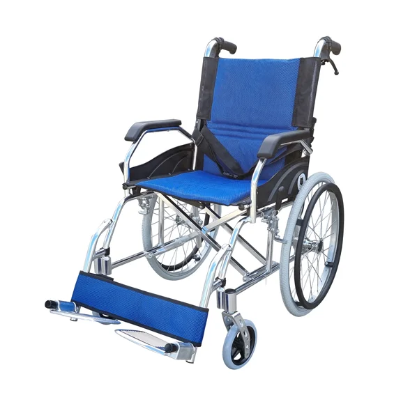 Lightweight Wheelchair with Foldable Backrest and Attendant Handbrakes-2 Lightweight Wheelchair with Foldable Backrest and Attendant Handbrakes