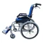 Lightweight Wheelchair with Foldable Backrest and Attendant Handbrakes
