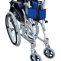 Lightweight Wheelchair with Foldable Backrest and Attendant Handbrakes