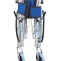 Lightweight Wheelchair with Foldable Backrest and Attendant Handbrakes