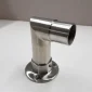 2X Elbow Rail Wall with Floor Mounted Connector Joint
