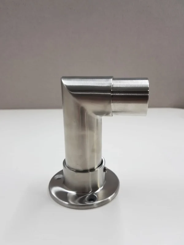 2X Elbow Rail Wall with Floor Mounted Connector Joint-2 2X Elbow Rail Wall with Floor Mounted Connector Joint