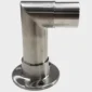 2X Elbow Rail Wall with Floor Mounted Connector Joint