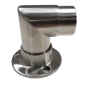 2X Elbow Rail Wall with Floor Mounted Connector Joint