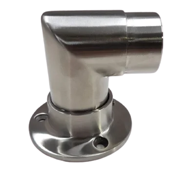 2X Elbow Rail Wall with Floor Mounted Connector Joint-4 2X Elbow Rail Wall with Floor Mounted Connector Joint