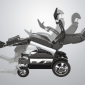 Electric Wheelchair With Electric Adjustable Seat, Backrest and Rotation