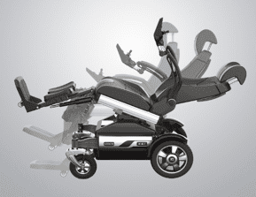 Electric Wheelchair With Electric Adjustable Seat, Backrest and Rotation-3 Electric Wheelchair With Electric Adjustable Seat, Backrest and Rotation