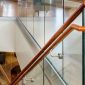 2X Adjustable Height Stainless Steel Glass Mounted Bracket