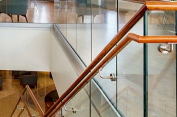 2X Adjustable Height Stainless Steel Glass Mounted Bracket-10 2X Adjustable Height Stainless Steel Glass Mounted Bracket