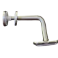2X Adjustable Height Stainless Steel Glass Mounted Bracket