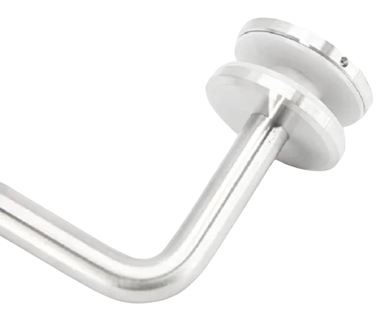 2X Adjustable Height Stainless Steel Glass Mounted Bracket-4 2X Adjustable Height Stainless Steel Glass Mounted Bracket