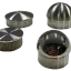 2X Round Cap Stainless Steel Handrail Fitting