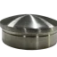 2X Round Cap Stainless Steel Handrail Fitting
