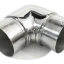 2X Stainless Steel Round Rail Support