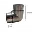2X Stainless Steel Round Rail Support-5