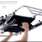 Air Wheel Electric Wheelchair With a Remote Control and Auto Folding Options