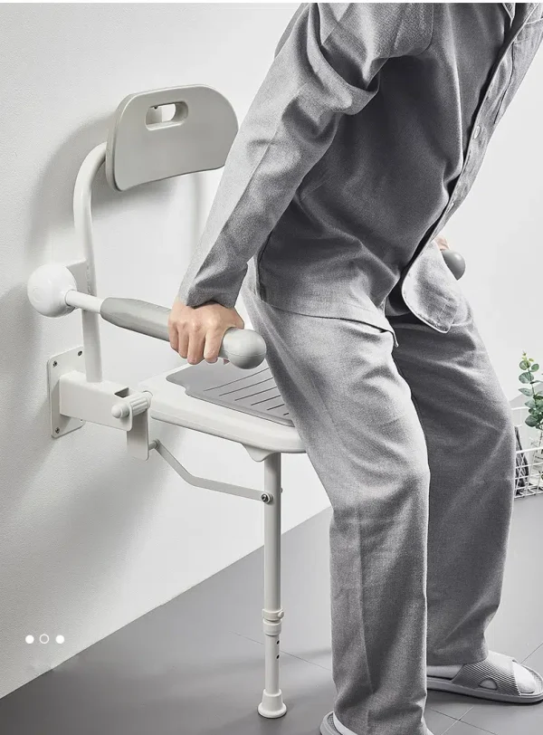 Wall Mounted and Foldable Shower Chair-2 Wall Mounted and Foldable Shower Chair