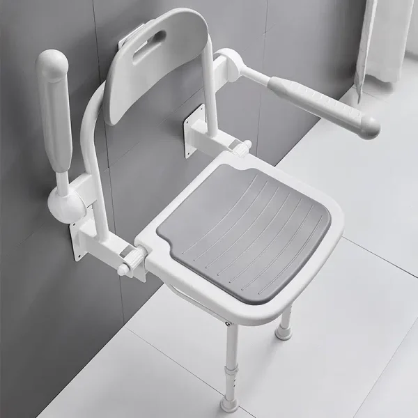 Wall Mounted and Foldable Shower Chair-3 Wall Mounted and Foldable Shower Chair