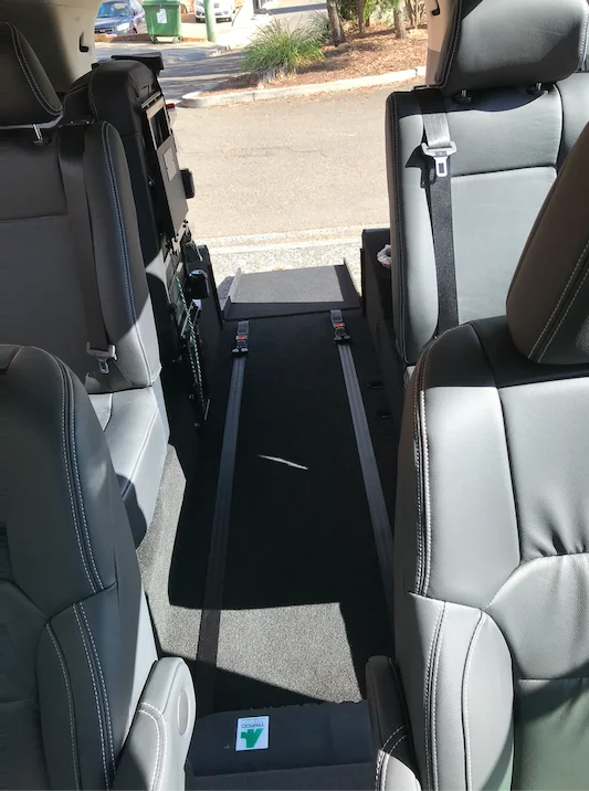 Honda Odyssey Second Row Car Conversion Fully Automatic Access Ramp-6 Honda Odyssey Second Row Car Conversion Fully Automatic Access Ramp