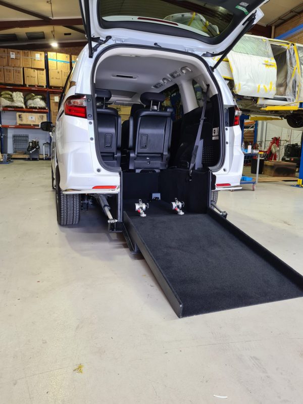 Honda Odyssey Third Row Rear Wheelchair Mobility Access Car Conversion-5 Honda Odyssey Third Row Rear Wheelchair Mobility Access Car Conversion