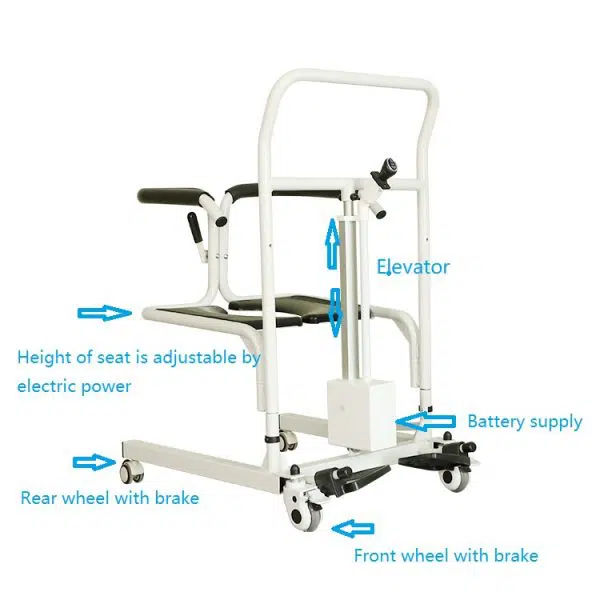 7 Electric And Height Adjustable Patient Transfer Chair-iMOVE-10 7 Electric And Height Adjustable Patient Transfer Chair-iMOVE-10