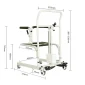 Electric And Height Adjustable Patient Transfer Chair