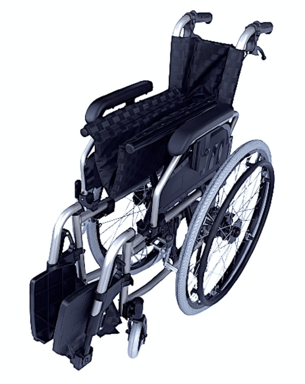 Manual Push Wheelchair With Anti Flat Wheels-2 Manual Push Wheelchair With Anti Flat Wheels