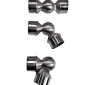 2X Elbow Round Tube Connector Stainless Steel-2