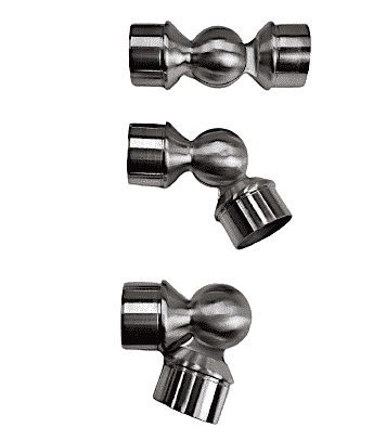 2X Elbow Round Tube Connector Stainless Steel-2 2X Elbow Round Tube Connector Stainless Steel-2