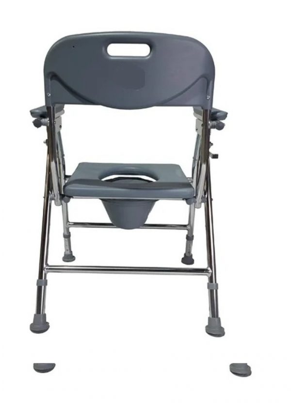 Height Adjustable Commode Chair With Foldable Option-5 Height Adjustable Commode Chair With Foldable Option