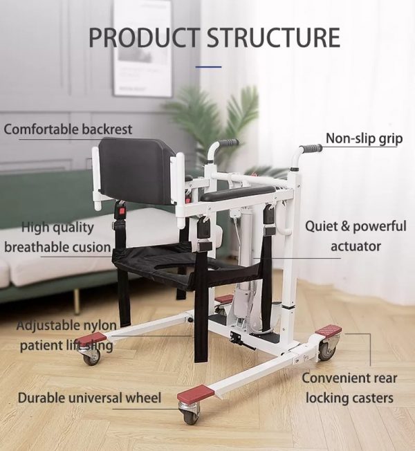 Foldable And Electric Waterproof Transfer Commode Chair-iMOVE ADVANCE-21 Foldable And Electric Waterproof Transfer Commode Chair-iMOVE ADVANCE-21