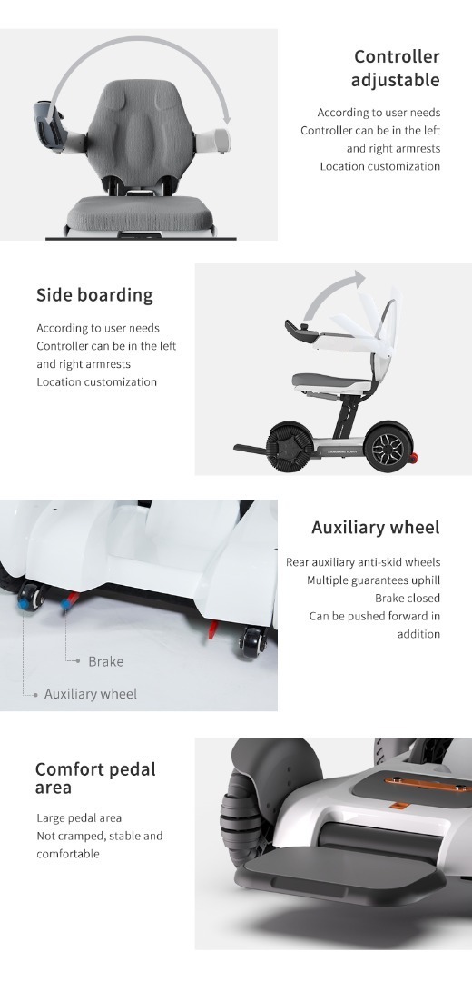 Electric And Auto-Foldable Wheelchair Scooter with Smart App-2 Electric And Auto-Foldable Wheelchair Scooter with Smart App