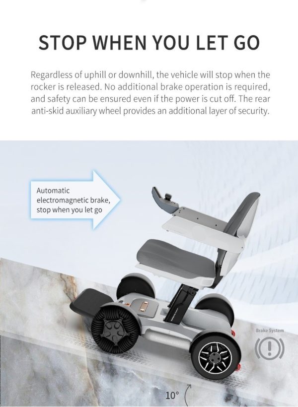 Electric And Auto-Foldable Wheelchair Scooter with Smart App-5 Electric And Auto-Foldable Wheelchair Scooter with Smart App