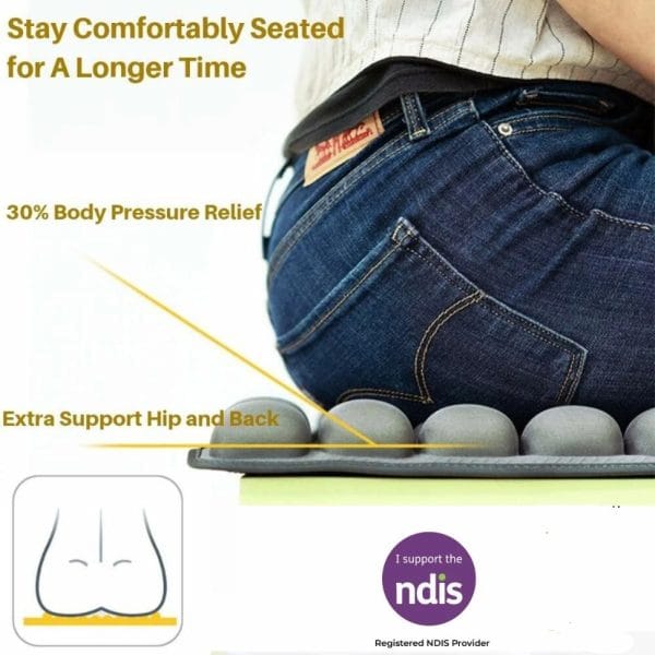 Person Sitting on Air Seat Cushion Person Sitting on Air Seat Cushion