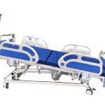 Blue Fully Adjustable Electric Single Medical Bed