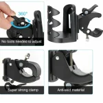 Cup Holder For Wheelchairs and Mobility Equipment Adjuster