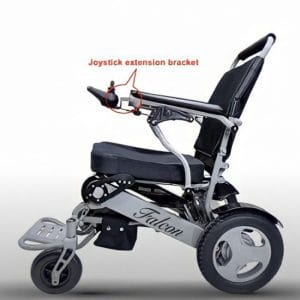 Electric Wheelchair With Adjustable Joystick Extension Electric Wheelchair With Adjustable Joystick Extension