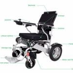 Electric Wheelchair With Lightweight and Foldable Functionality