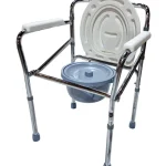 Foldable Over Toilet Aid Commode Chair with Toilet Seat and Commode
