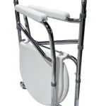 Folded Toilet Aid Commode Chair with Toilet Seat