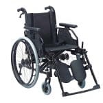 Foldable Manual Wheelchair With Adjustable Leg Support