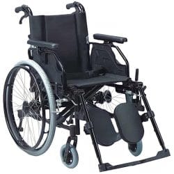 Foldable Manual Wheelchair With Adjustable Leg Support