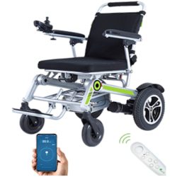 Smart App Controlling and Folding Electric Wheelchair